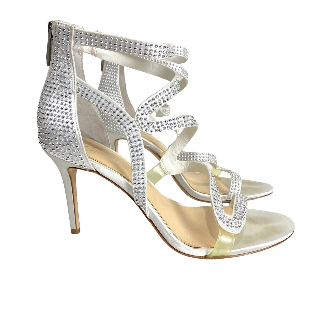 Imagine Vince Camuto IM-Prest, Pure‎ White Deluxe Satin  Women's US 8M